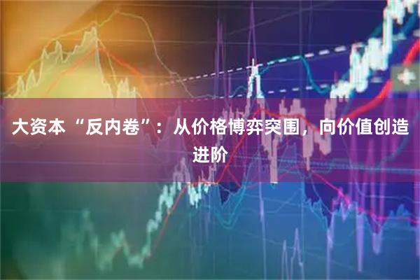 大资本 “反内卷”：从价格博弈突围，向价值创造进阶