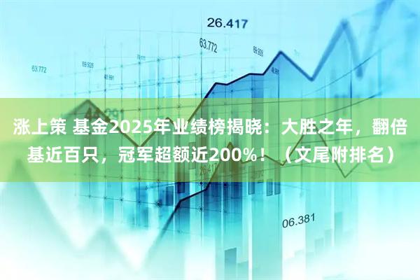 涨上策 基金2025年业绩榜揭晓：大胜之年，翻倍基近百只，冠军超额近200%！（文尾附排名）